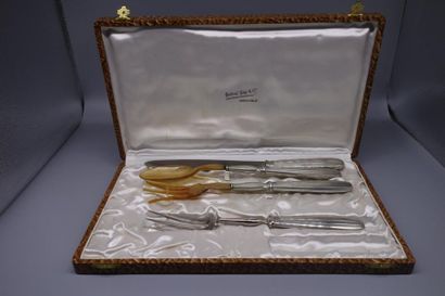 Silver plated metal set including a suite...