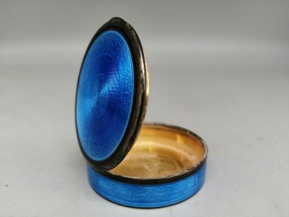 Enamelled silver POWDERBOARD with radiant...