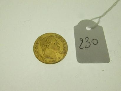 1 pièce de 10Frs or NapIII 1862 3,2g