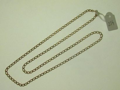 1 chaîne maille cheval or, bossuée 19,9g