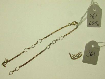 1 gold bracelet bottom-title 650°/°°° hunchbacked,...