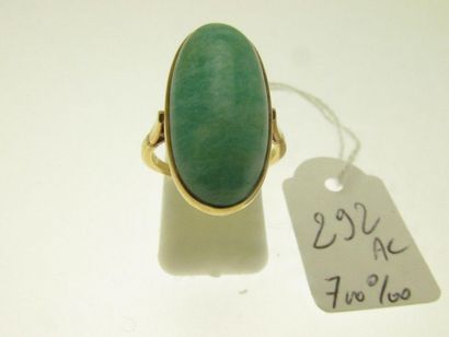 1 gold mounting ring, 700°/°°°, set with...