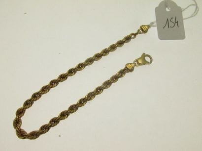1 gold link bracelet, missing links, hunchbacked...