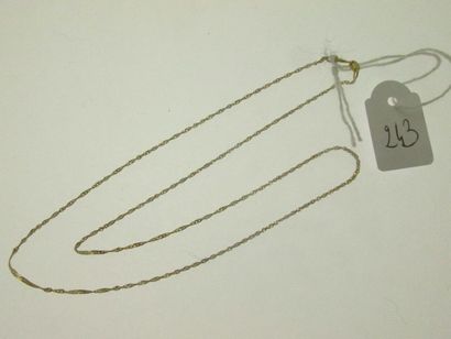 1 fine chain link singapore, gold, hunchbacked...
