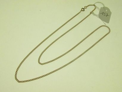 1 gold chain link bracelet, humpbacked 6...