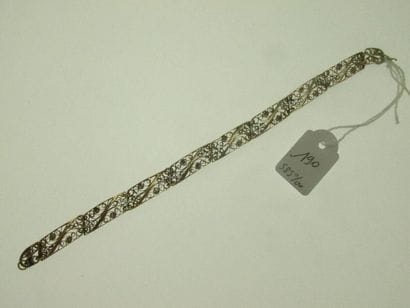 1 bracelet or bas-titre 585°/°° à maillons...