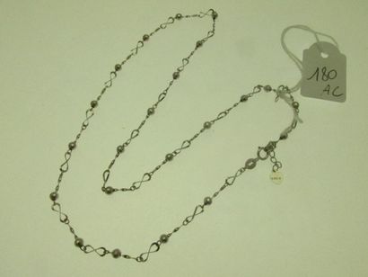 1 necklace white gold necklace alternating...