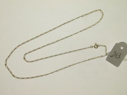 1 chaîne maille alternée or, bossuée 2,8...