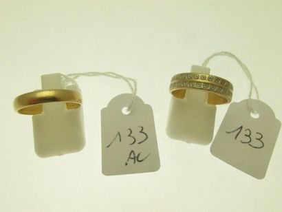 1 gold wedding ring, engraving trace, TDD...
