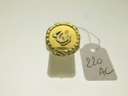 1 bague or ajourée, bossuée TDD 51 2,9g ...