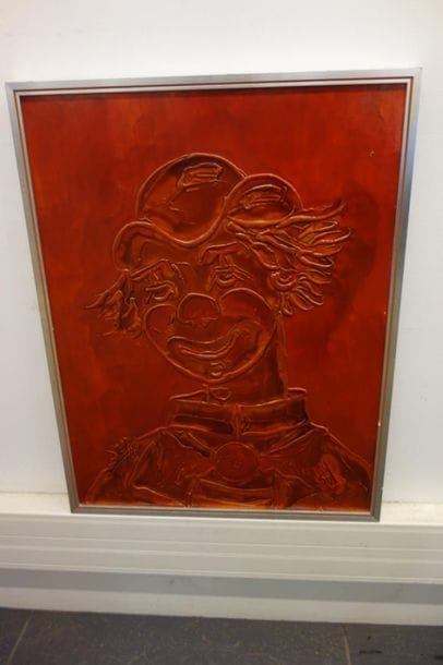 Portrait de clown. On joint un dessin d'enfant...