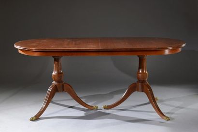 Grande table anglaise de salle à manger en...