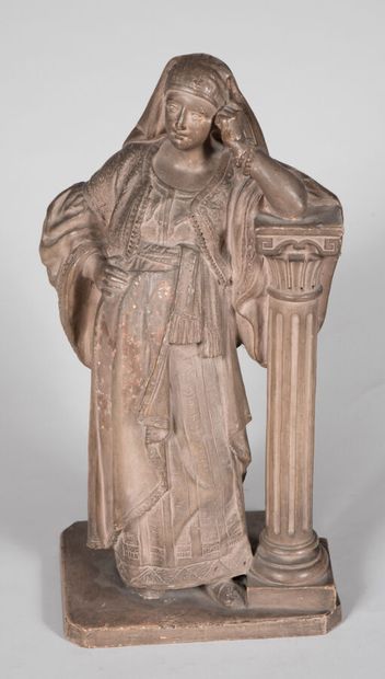 Charles Lavoye, femme orientaliste accoudée...