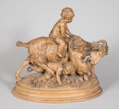 Clodion (1738-1814), d'après, terre cuite...