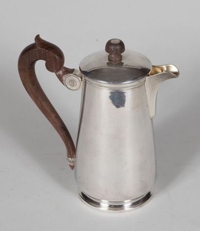 Petite cafetière théière en argent, anse...