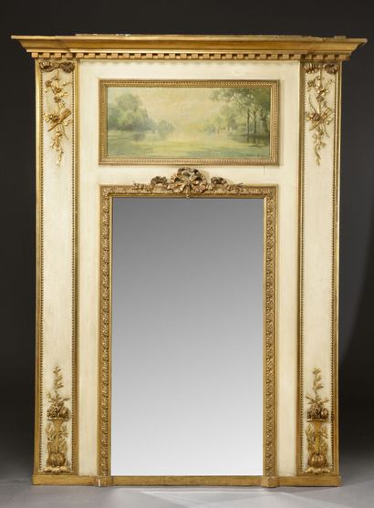 Grand trumeau dans le style Louis XVI en...