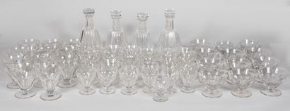 BACCARAT. Service de verres modèle Talleyrand...
