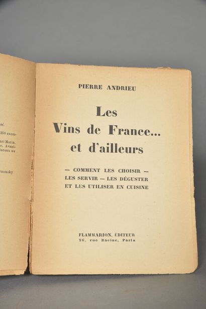 ANDRIEU PIERRE, Les vins de France et d'ailleurs,...