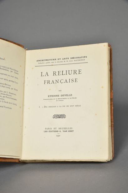 DEVILLE Etienne, La reliure française, les...