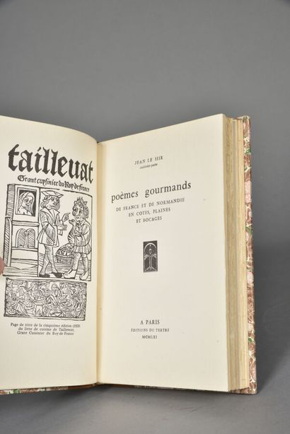 LE HIR Jean, Poèmes gourmands de France et...