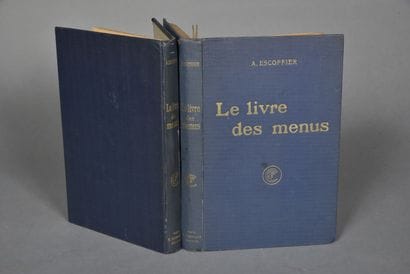 ESCOFFIER, Le livre des menus,1912, deux...