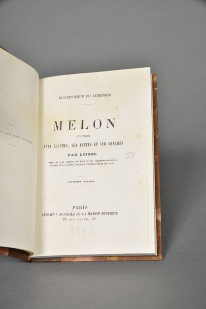 LOISEL, Le Melon : Sa Culture Sous Cloches,...