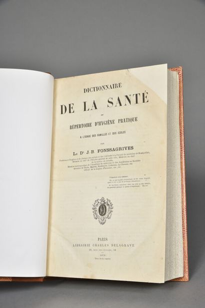 FONSSAGRIVES, Dictionnaire de la santé ou...