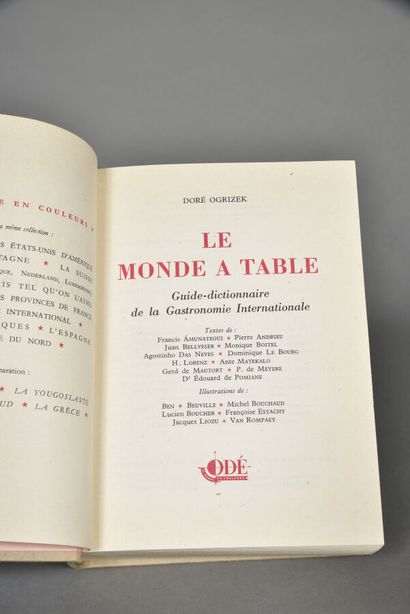 OGRIZEK DORE, Le Monde A Table, Guide et...