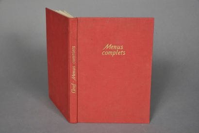 GRAF ROSE, Menus complets, 1949, un volume...