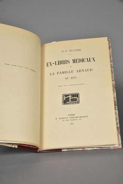 OLIVIER P., Les Ex-libris médicaux de la...