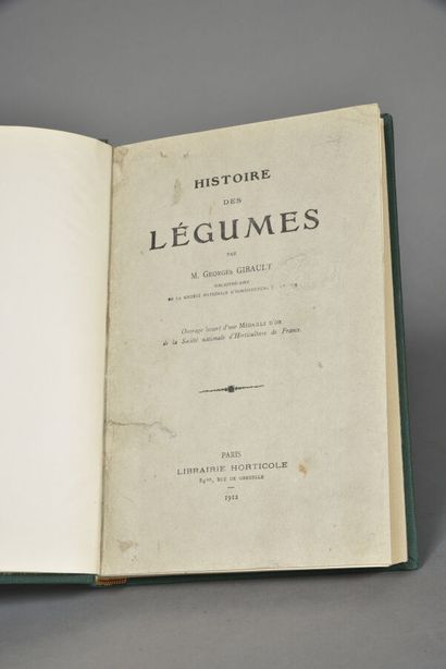 GIBAULT Georges, L'histoire des légumes,...