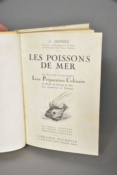 DONIES J., Les poissons de mer, un volume...