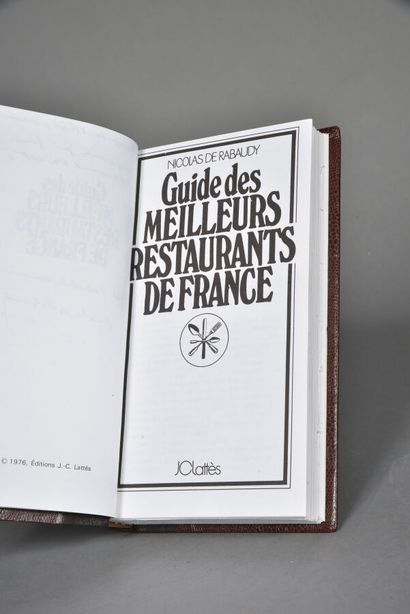 RABAUDY N. DE, Guide des meilleurs restaurants...