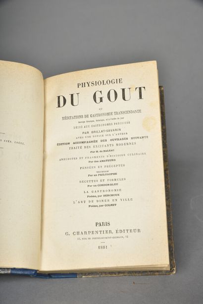 BRILLAT-SAVARIN, Physiologie du goût, ou...