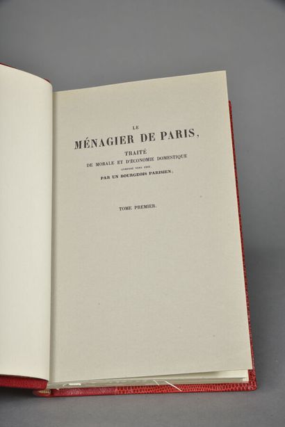 Le ménagier de Paris, traité de morale et...