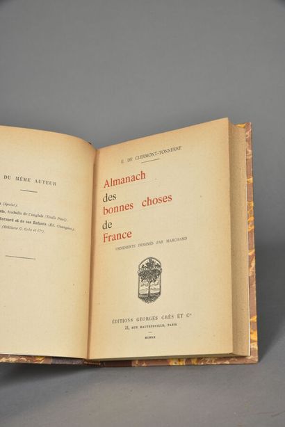 DE CLERMONT -TONAIRE, Almanach des bonnes...