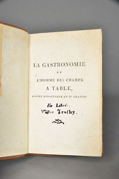 BERCHOUX, La gastronomie, ou, L'homme des...