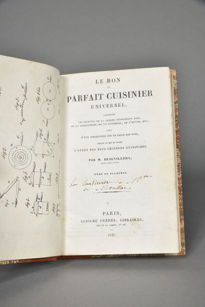 BEAUVILLIERS, Le bon et parfait cuisinier...