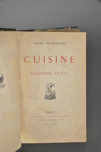 DUMAS Alexandre, Le Grand dictionnaire de...