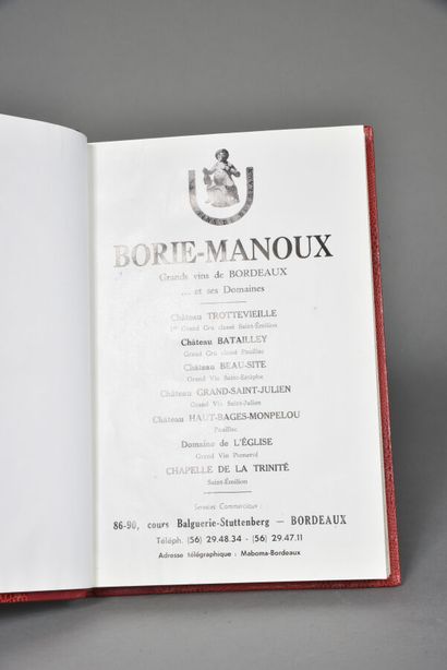 BORIE-MANOUX, Grands vins de Bordeaux et...