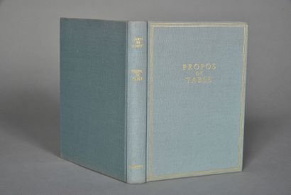 JAMES DE COQUET, Propos de table, Paris Librairie...