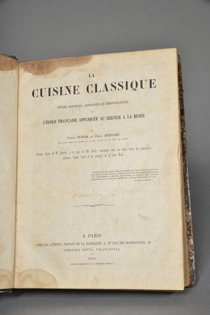 DUBOIS & BERNARD, La Cuisine Classique: Etudes...