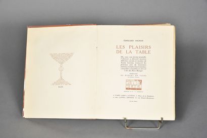NIGNON, Les plaisirs de la table, 1930, n°1645,...