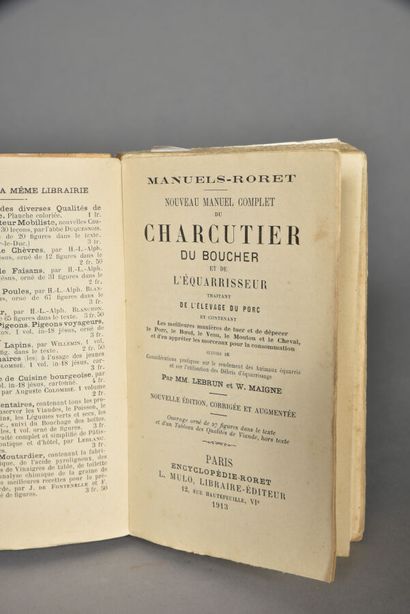 RORET ENCYCLOPEDIE , Charcutier-Boucher-Equarrisseur,1913,...