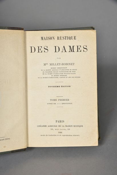 MILLET& ROBINET, Maison rustique des dames,...