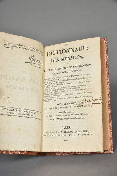 HAV et LANCIN, Dictionnaire Des Ménages :...