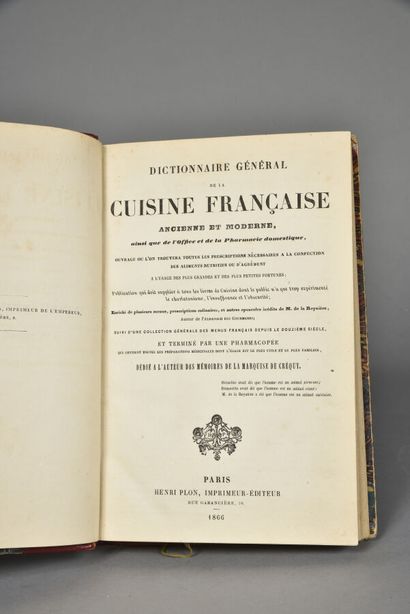 COLLECTIF, Dictionnaire général de la cuisine...