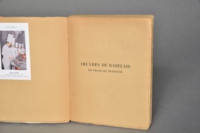 JEAN GARROS ,Oeuvres de Rabelais, 1936, un...