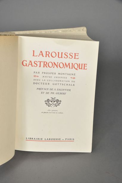 MONTAGNE Prosper, Larousse gastronomique,...