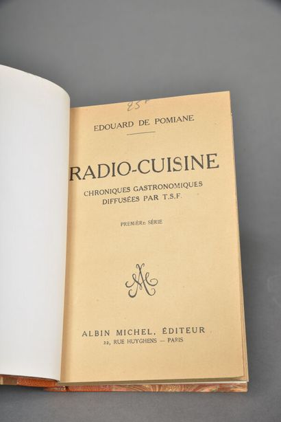 POMINANE E. DE, Radio cuisine, première série,...